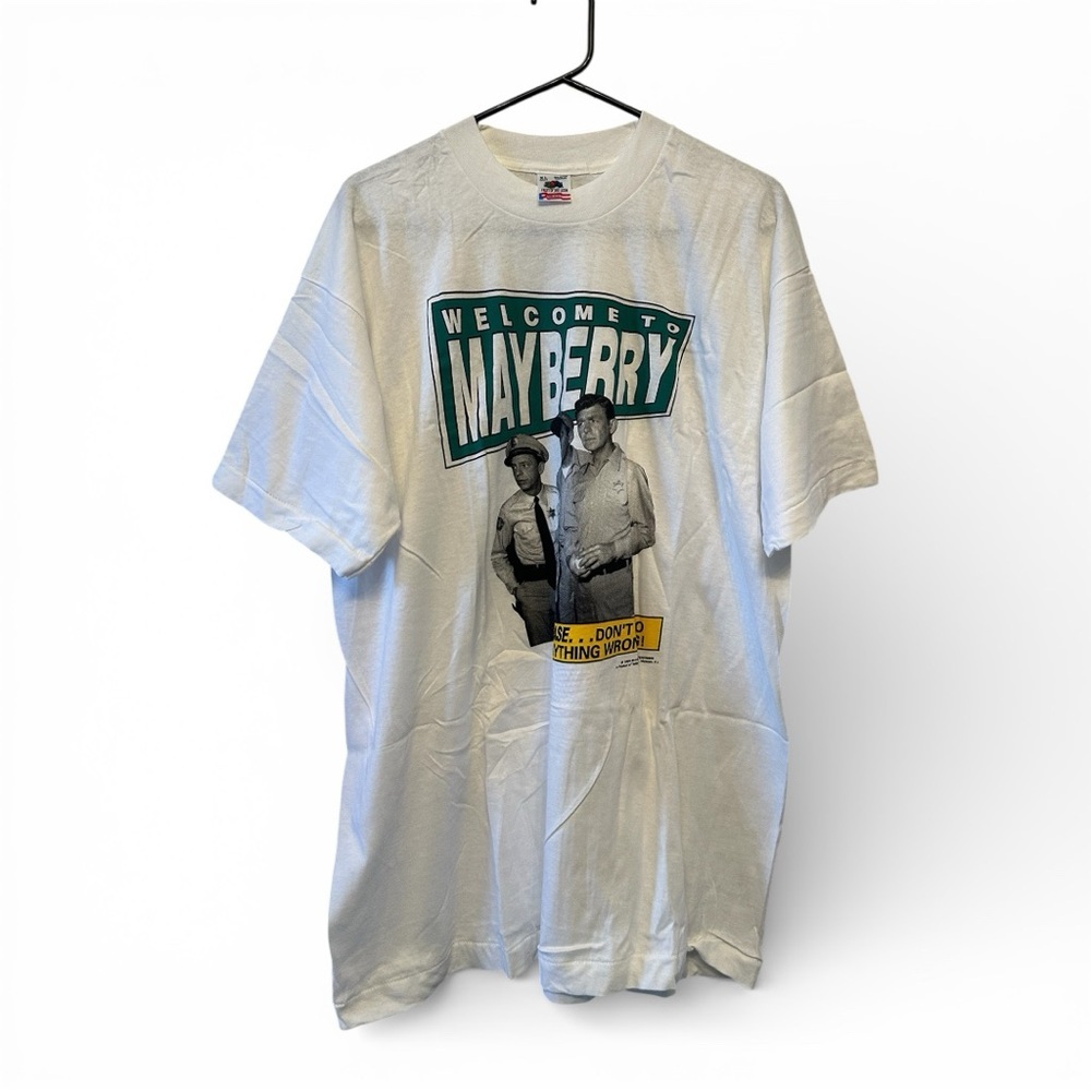 RARE Vintage 90’s Single-Stitch The Andy Griffith Show Graphic Print Tee Size XL